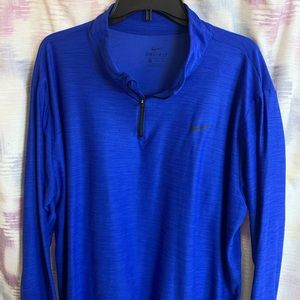 Nike Dri-fit Men’s XXL Blue 1/4th ZIP Pullover